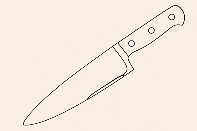 Herstel van versleten mes